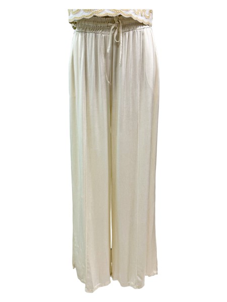 PANTALON SATINADO BEIGE