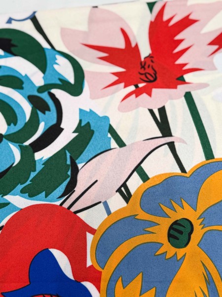 PAÑOLETA FLORES TONOS AZULONES