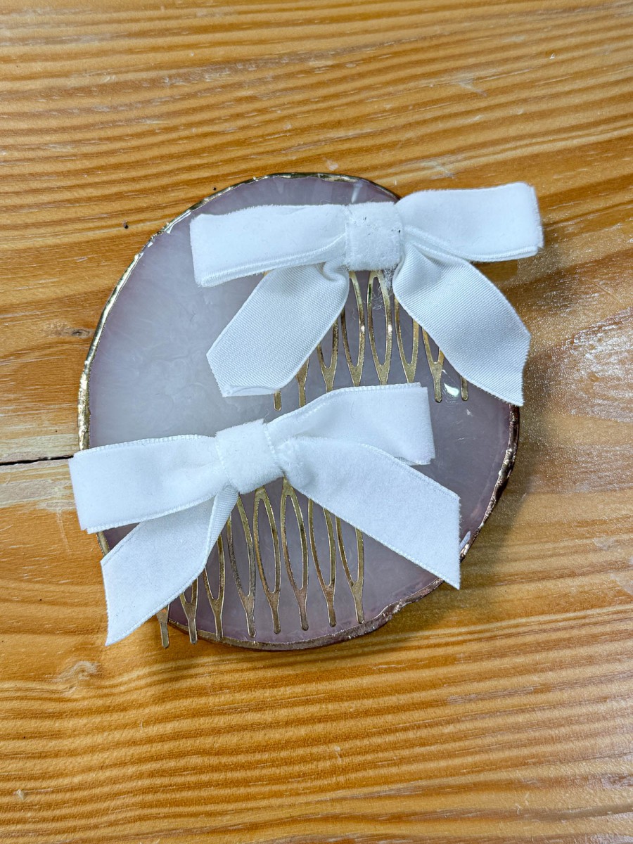 2 PEINAS LAZO BLANCO